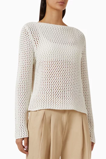 Crochet Sweater in Cotton