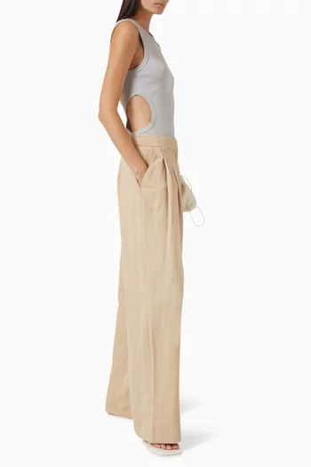 Cut-out Tank Top in Organic Cotton