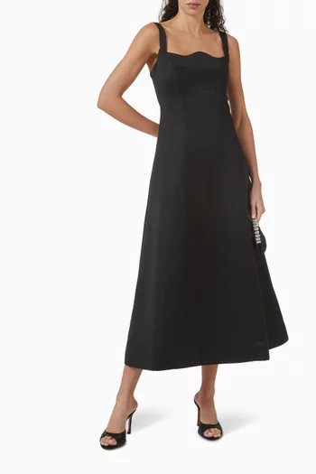 Odette A-line Midi Dress