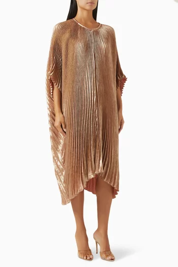 Ruby Pleated Kaftan