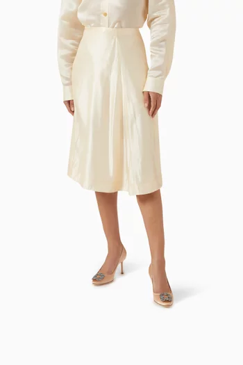 حذاء كلاسيك هانجيسي بكعب 70 مم ستان