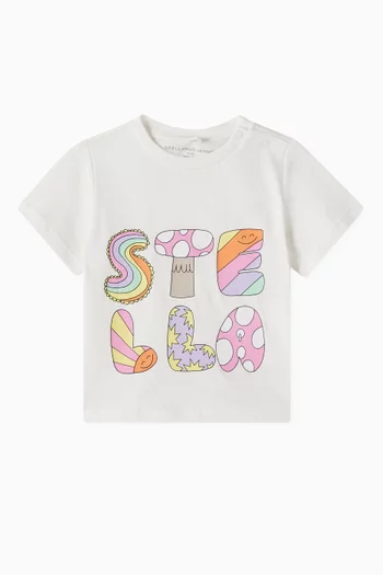 Rainbow Logo T-shirt in Cotton