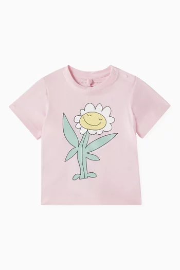 Smiley-flower T-shirt