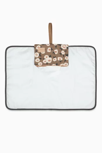 Hyde Park Waterproof Travel Changing Mat in Organic Cotton Twill