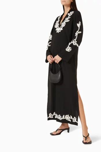 Daha Floral-embroidered Kaftan