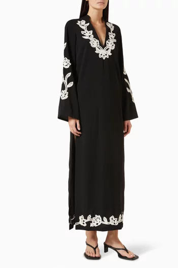 Daha Floral-embroidered Kaftan