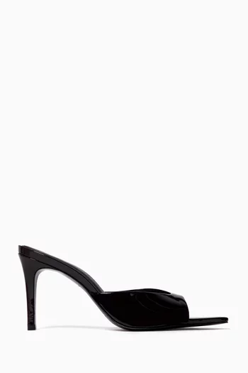 Brea 80 Mule Sandals in Patent Leather