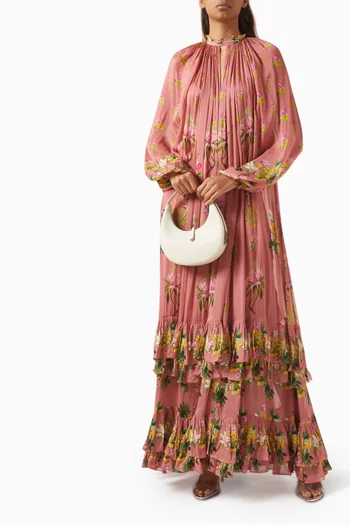 Dina Floral-print Maxi Dress