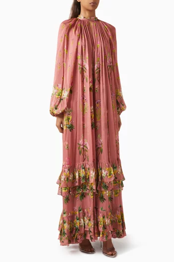 Dina Floral-print Maxi Dress