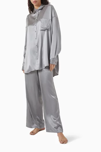 Silk Oversized Sleep Set