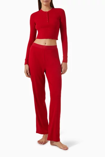 Cotton Rib Pants