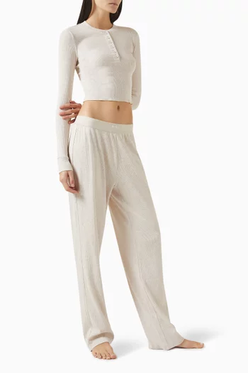 Cotton Rib Pants