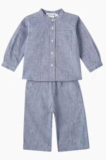 Eustace Button-down Shirt in Cotton