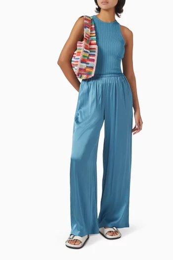 The Monaco Pants in Satin