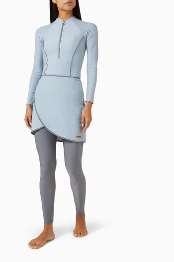 طقم صوفيا للسباحة بلون فاتح، 4 قطع