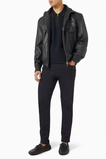 x Porsche Tapered-fit Jeans in Super-flex Denim