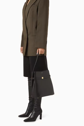 حقيبة باكيت بحزام جلد