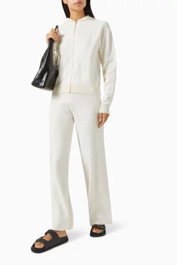 Textured Pants in Cotton-knit