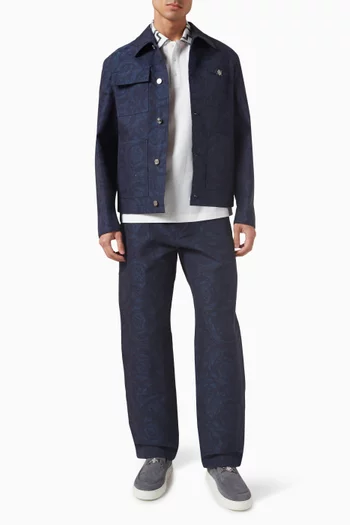 Greca Polo Shirt in Cotton Piqué