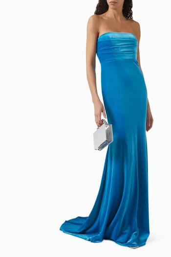 Draped Gown in Velvet