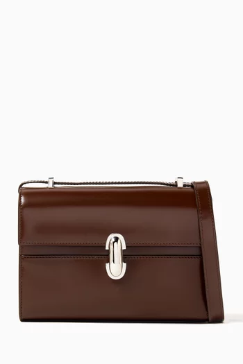 Symmetry 19 Convertible Crossbody Bag in Polished Leather