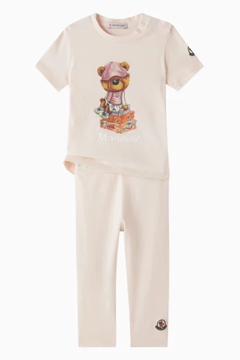 Logo Patch Leggings in Jersey