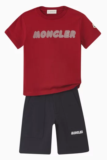 Graphic Logo Sweat Shorts in Cotton