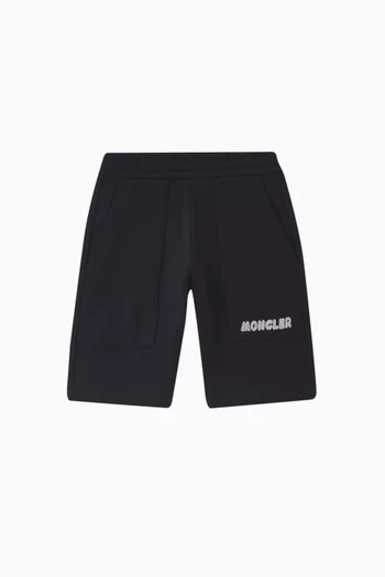 Graphic Logo Sweat Shorts in Cotton