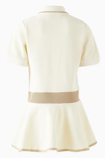 Logo Polo Dress in Cotton-blend