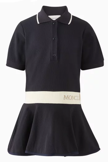 Logo Polo Dress in Cotton-blend