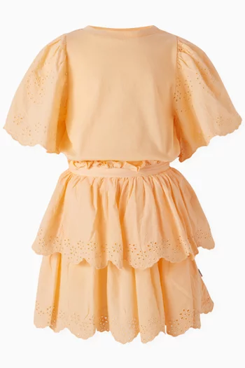 Ritza Broderie Anglaise T-shirt in Organic Cotton