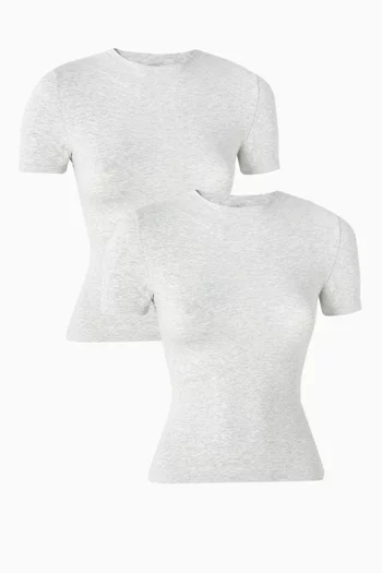 Cotton Jersey T-shirt, Set of 2