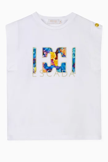 Logo Print T-Shirt in Cotton