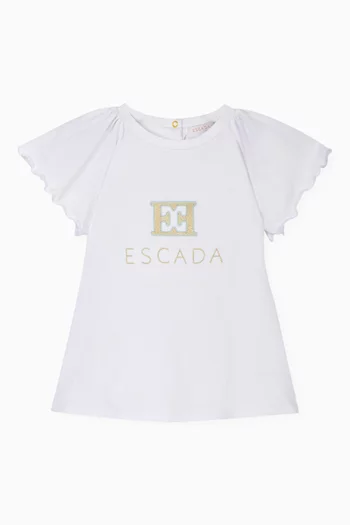 Logo Print T-Shirt in Cotton