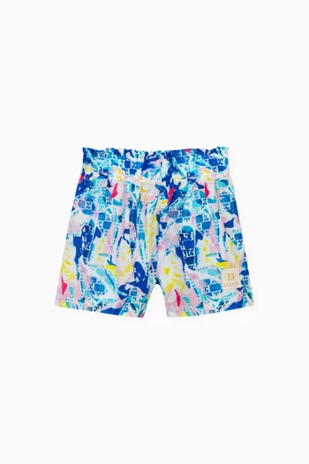 Logo Print Shorts