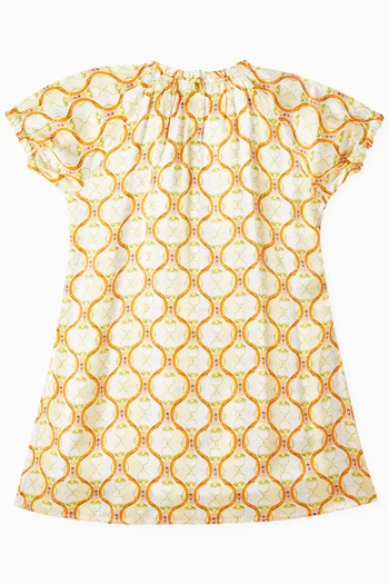 All Over Print Dress in Viscose
