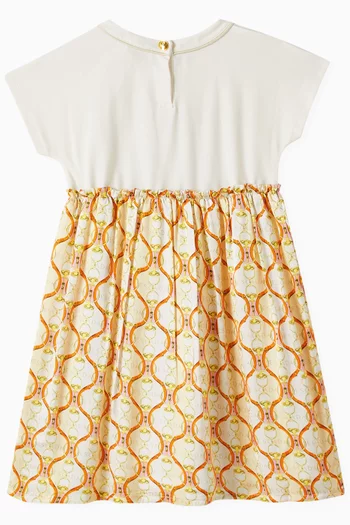 Logo Dress in Cotton