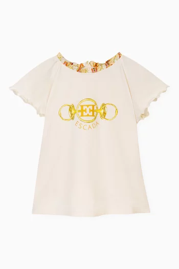 Logo Print T-Shirt in Cotton