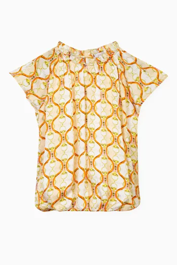 Printed Top in Viscose
