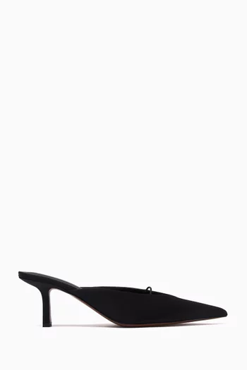 Matar 65 Mules in Satin & Leather