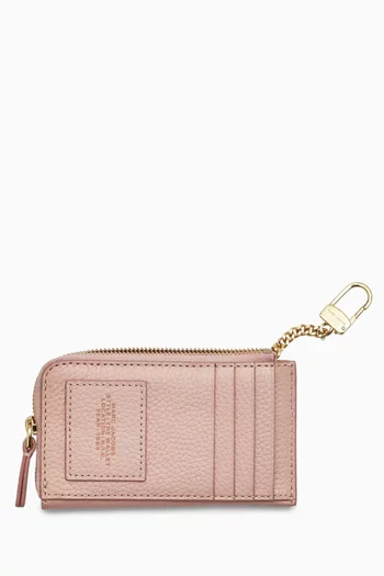 The Top Zip Multi Wallet in Grained Leather