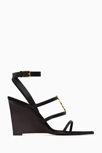 Cassandra Wedges in Smooth Leather