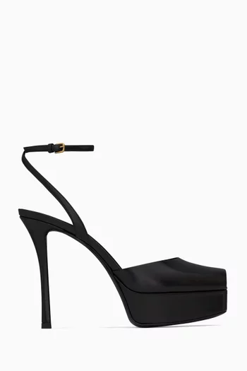 La Scandale 85 Platform Sandals in Smooth Leather