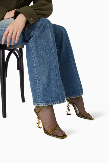 Opyum 110 Sandals in Satin Crepe