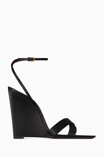BIBI 110 Wedges in Satin Crepe