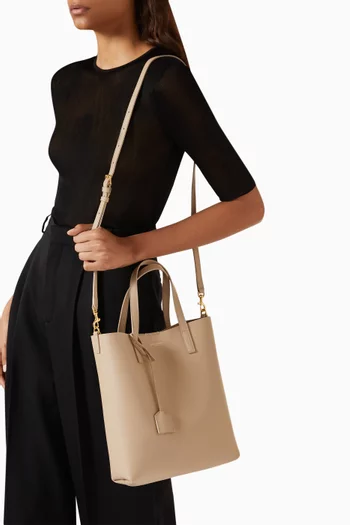 Toy Shopping Tote Bag in Leather