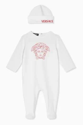 Medusa Baby Sleepsuit Set in Cotton