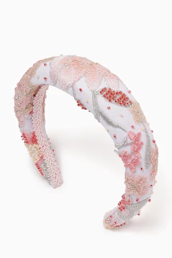 Embroidered Headband in Lace