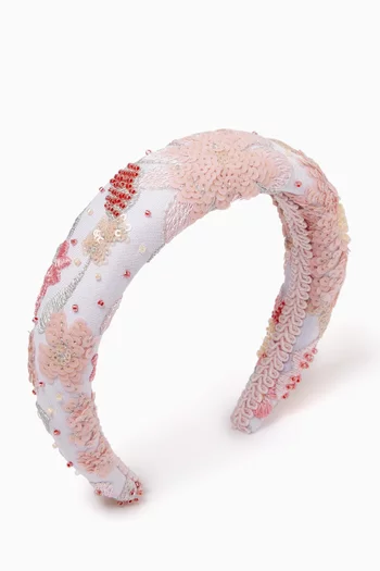 Embroidered Headband in Lace