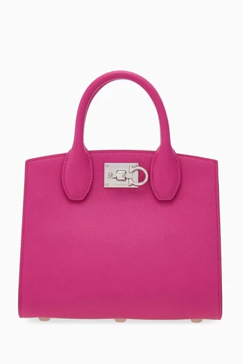 Small Studio Box Bag in Calf Leather